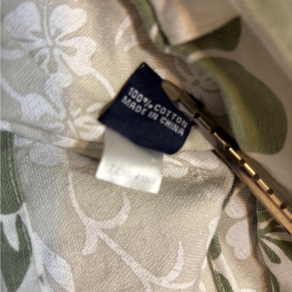 Adidas Green and White Floral 100%‎ Cotton Tote Bag - Picture 5 of 5